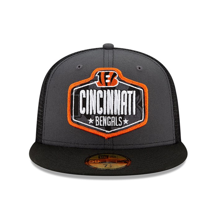 Cincinnati Bengals NFL Draft 59FIFTY Lippis Harmaat - New Era Lippikset Myynti FI-086152